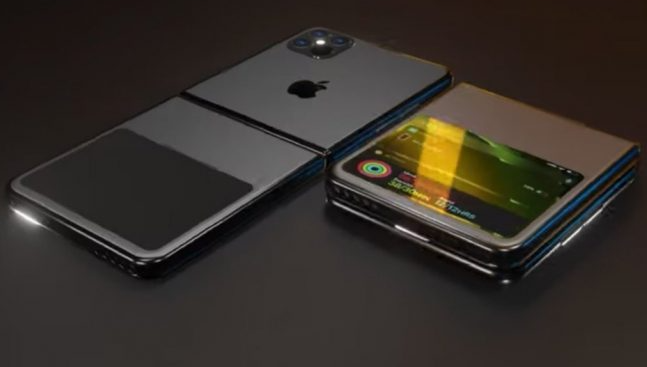 具有两种不同可折叠显示屏的Apple iPhone